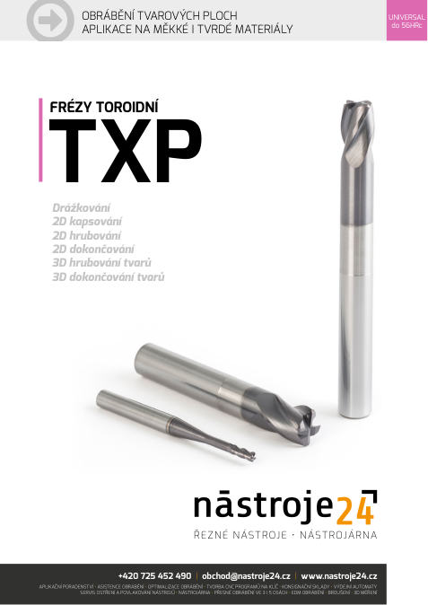 Náhled katalogu: Toroidní frézy TXP