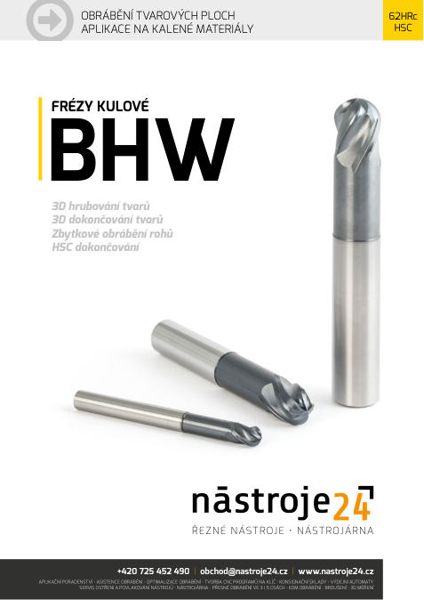 Náhled katalogu: Kulové frézy BHW