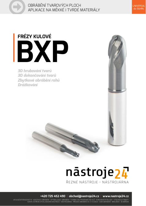 Náhled katalogu: Kulové frézy BXP
