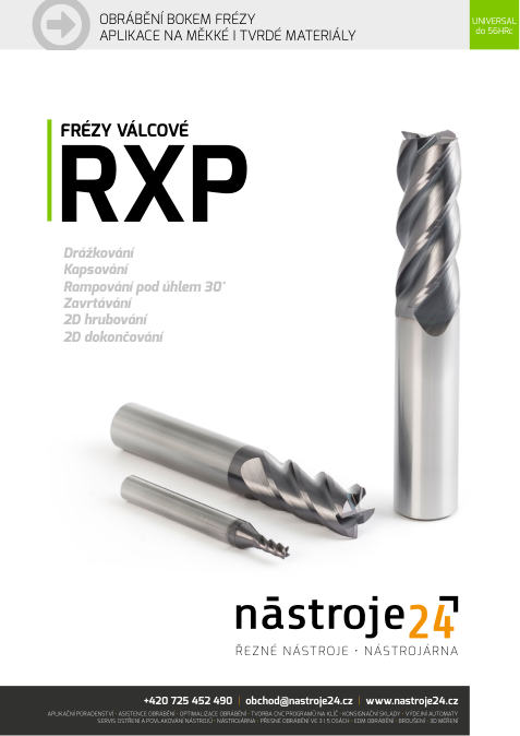 Náhled katalogu: Válcové frézy RXP
